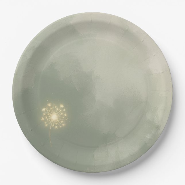  Sanfte Farbe  Pappteller (Vorderseite)