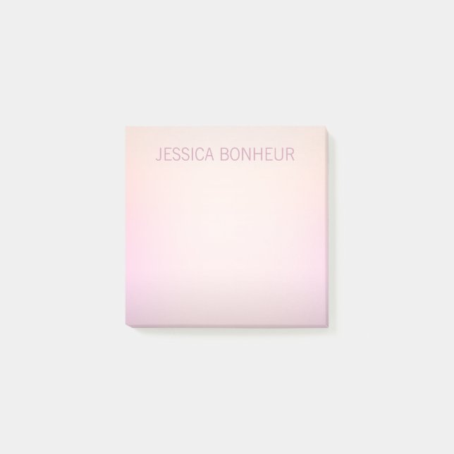 Sanfte Farben, Ombre-Effekt Post-it Klebezettel (Vorderseite)