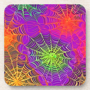 Sanfte Farben: Spinnennetz-Kunst Getränkeuntersetzer