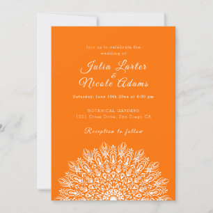 Sanfte Feder Trocken Pampas Gras Mandala Hochzeit Einladung