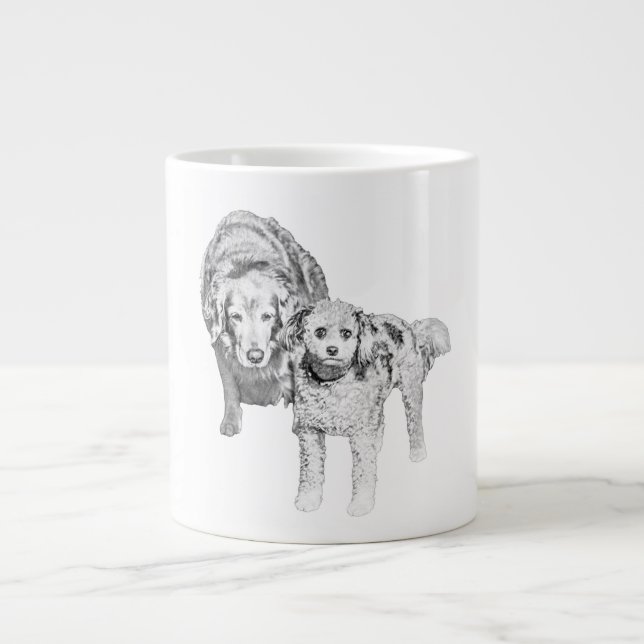 Sanfte Freunde, Morgenwärme Jumbo-Tasse (Vorderseite)