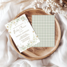 Sanfte Gänseblümchen-Blüten Florale Babyparty Durc