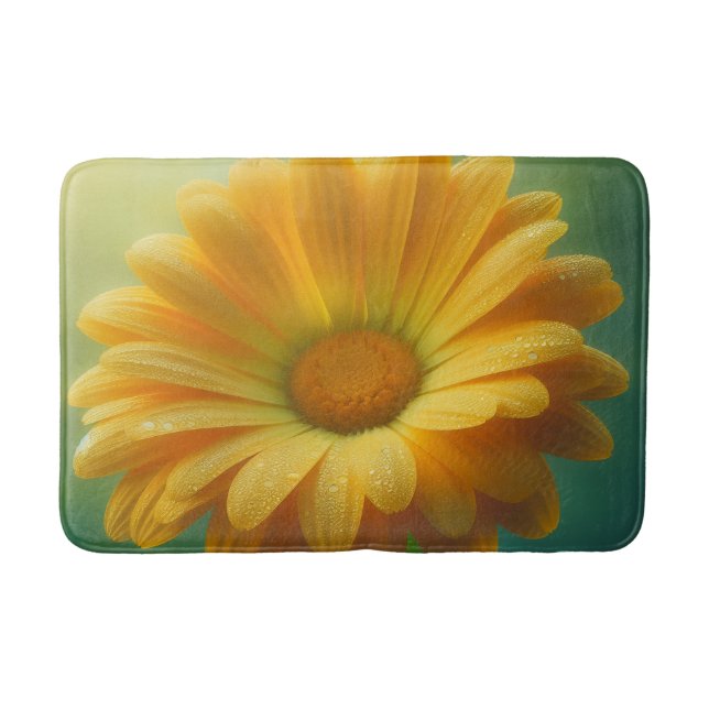 Sanfte Gelbe Margerite  Badematte (Vorderseite)