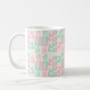 Sanfte geometrische Pastellfarbe Kaffeetasse