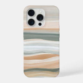 Sanfte geschichtete Gezeiten – Abstrakte neutrale iPhone 15 Pro Hülle
