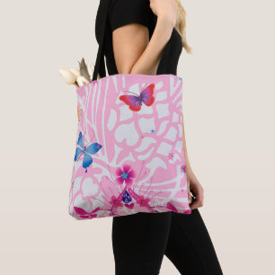 Sanfte Grace Kaleidoskop Sehr weiche rosa Farben Tasche