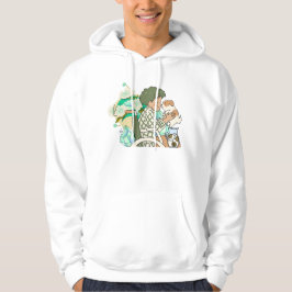 Sanfte Grüne Flüstern und Welpenliebe Hoodie
