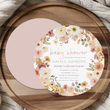 Sanfte Herbstrunden-Blumen-Babyparty im Frühling