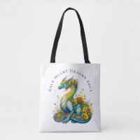 Sanfte Herz Drachenseele Whimsische Blumen-Drachen