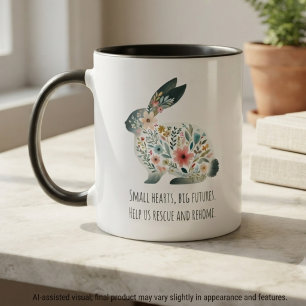 Sanfte Hommage an die Rettung von Kaninchen auf ei Tasse
