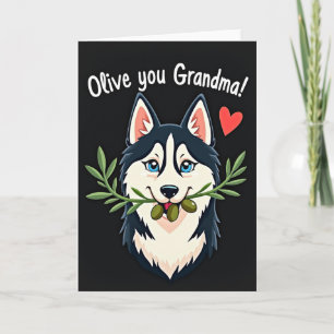 Sanfte Hundefreundin Oma Karte