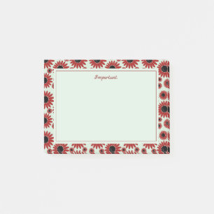 Sanfte Kaiserin Florale Velvet Post-it Klebezettel
