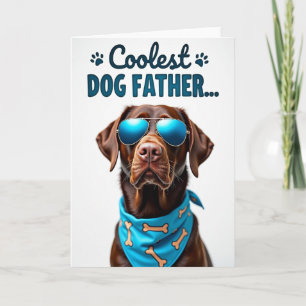 Sanfte Karte zum Vatertag für Hundebesitzer