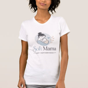 Sanfte Mama Cozy Motherhood Logo - Minimalistische T-Shirt