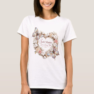 Sanfte Mama-Liebe in jeder Berührung Floraler Baum T-Shirt