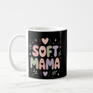 Sanfte Mama-Pastell-Typografie-Design Kaffeetasse
