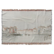 Sanfte neutrale Venedig-Kanal-Skizzenkunst