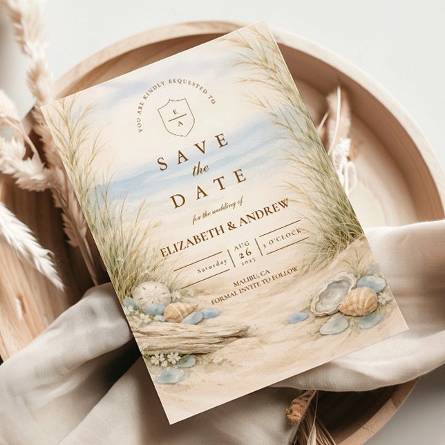Sanfte Ozean-Braut Hochzeit Save The Date (Von Creator hochgeladen)