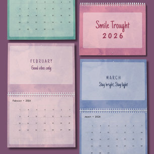 Sanfte Pastell-Inspirations-Kunstkalender Kalender