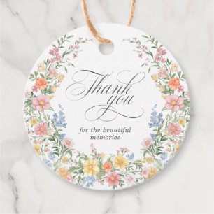 Sanfte Pastell-Ornamentale Frühlingsgarten-Brautpa Geschenkanhänger