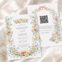 Sanfte Pastell-Rosé-Aquarell-Wildblumen-Blumenmust