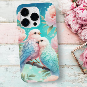 Sanfte Pastell-Sangvögel mit Päonien  Case-Mate iPhone 14 Pro Hülle