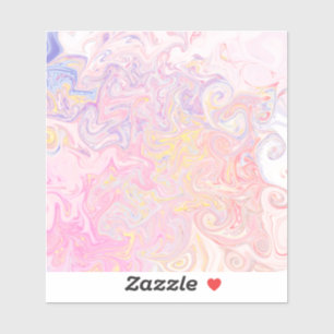 Sanfte Pastell-Traum-Marmor-Wirbel-Abstrakte Kunst Aufkleber