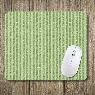 Sanfte Pistazien-Glitter-Optik Minimal-Muster Mousepad