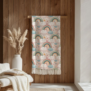 Sanfte Regenbogen-Sherpa-Geschenke für Kuschelzeit Sherpadecke