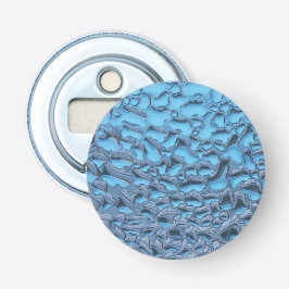 Sanfte Regentropfen aus blauem Glas Flaschenöffner