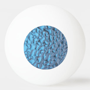 Sanfte Regentropfen aus blauem Glas Tischtennisball