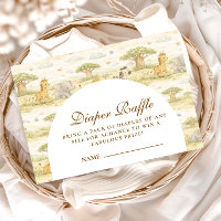 Sanfte Safari-Tiere Windel-Raffle