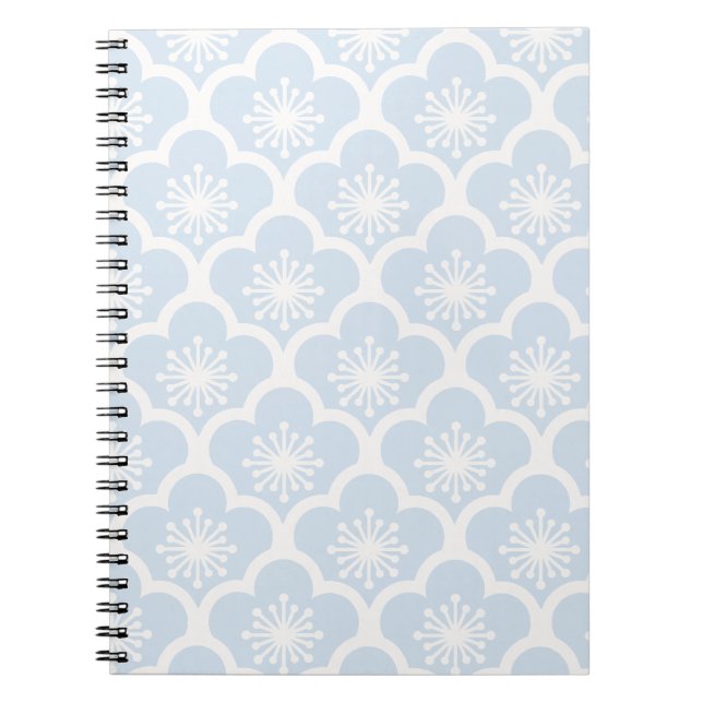 Sanfte Sakura Neutral - Puderblau Notizblock (Vorderseite)