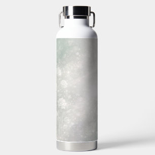 Sanfte Salbei- und frostige weiße Blumen-Kunst aus Trinkflasche