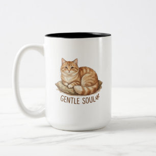 sanfte Seelenkatze Zweifarbige Tasse