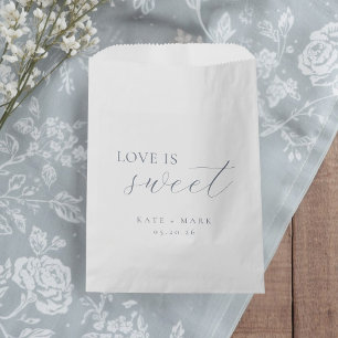 Sanfte Staubige Blaue Liebe Ist Süße Hochzeit Geschenktütchen