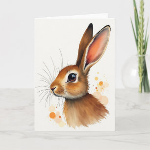 Sanfte Tierporträt-Kunstkarte Karte
