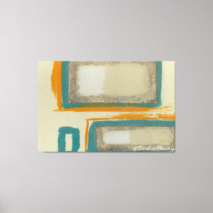 Sanfte und kühne Rothko-inspirierte Abstraktion Leinwanddruck