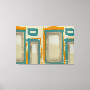 Sanfte und kühne, von Rothko inspirierte vertikale Leinwanddruck