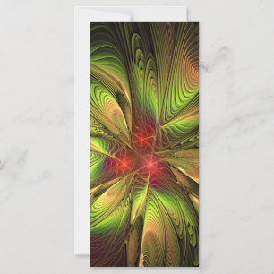 Sanfte und zarte fraktale Fantasieblumen Magneteinladung
