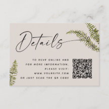 Sanfte warme Taupe-Farn-Hochzeitsdetails. Botanisc