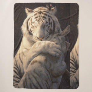 Sanfte Weiße-Tiger-Sherpa-Decke – Komfort & Ruhe Sherpadecke