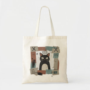 Sanfte Wilde Unbeeindruckte Schwarze Katze Gothic  Tragetasche