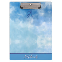 Sanfter blauer Himmel Wasserfarbe Wolke