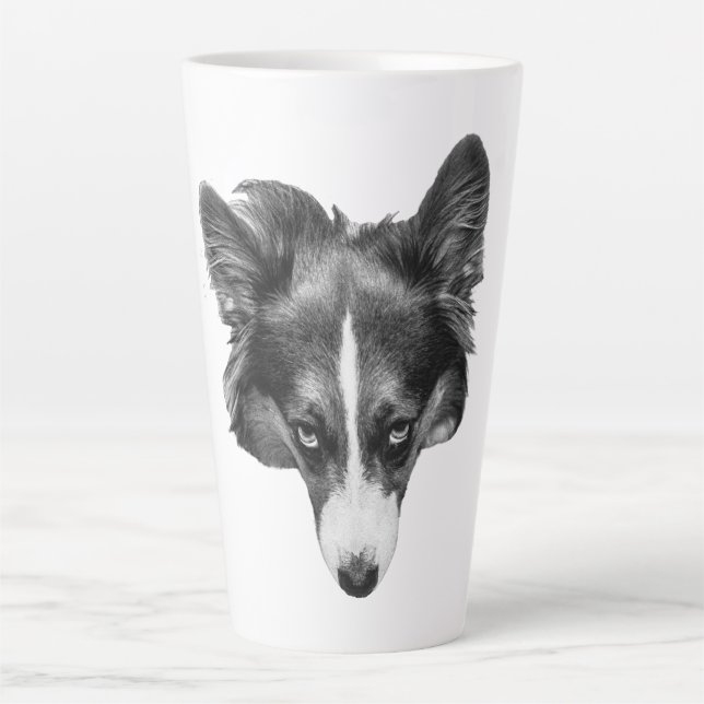 sanfter Blick Corgi ruhig Milchtasse (Vorderseite)
