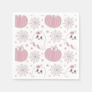 Sanfter Goth-Pastell-Halloween-Muster Serviette