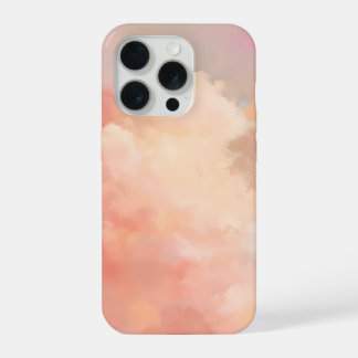 sanfter Himmel, abstrakte Wolkenkunst, Pastell-Him iPhone 15 Pro Hülle