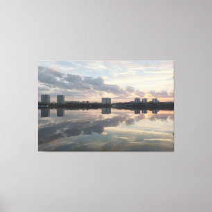 Sanfter Horizont – Stille Reflexion Leinwanddruck