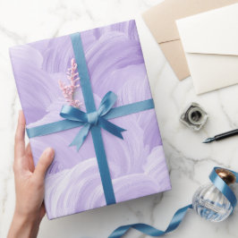 Sanfter Lila-Lavendel-Nebel-Wolken-Abstraktes Must Geschenkpapier