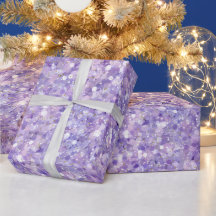Sanfter Lila Schimmer Weiß Glitter Muster